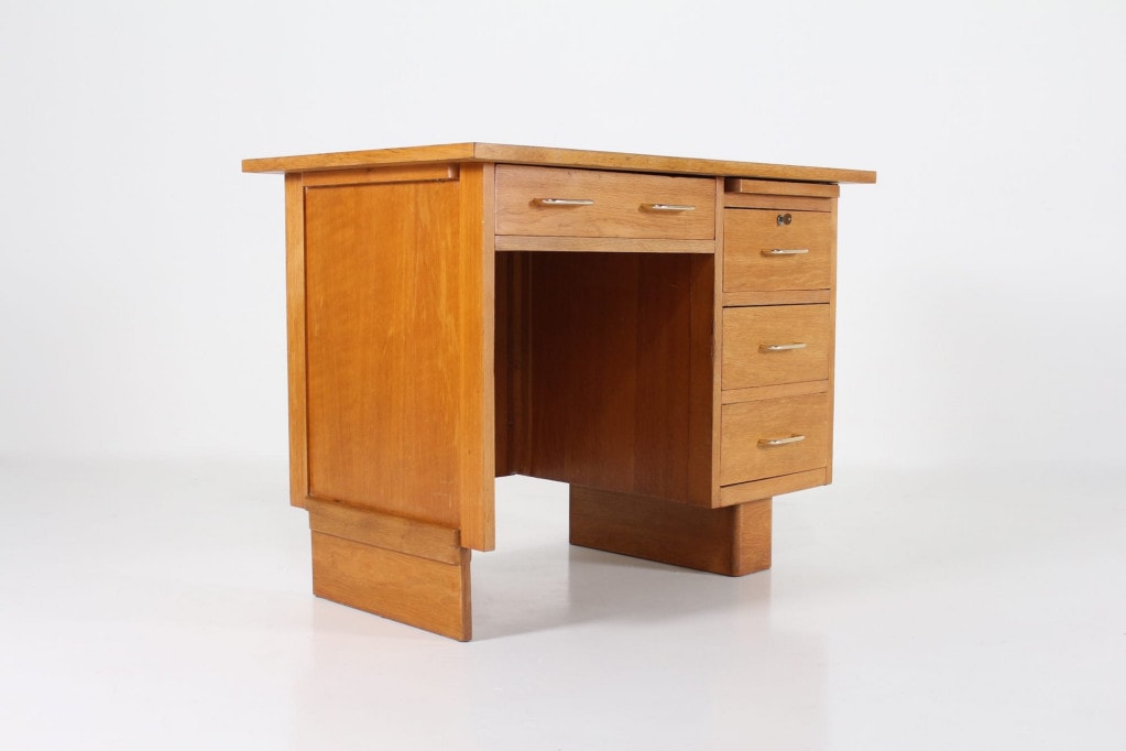 Small French Desk Blond OakIMG 6230