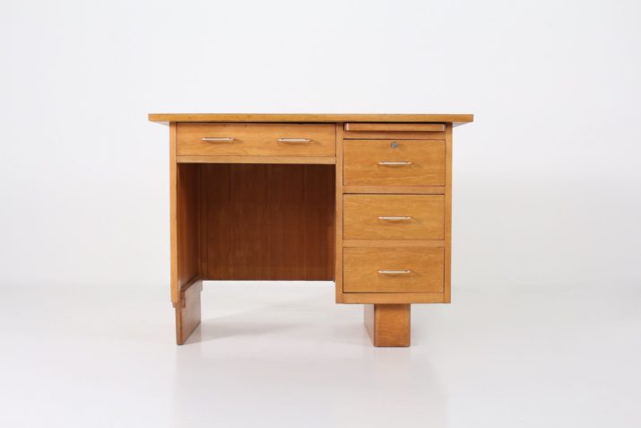 Small French Desk Blond OakIMG 6240
