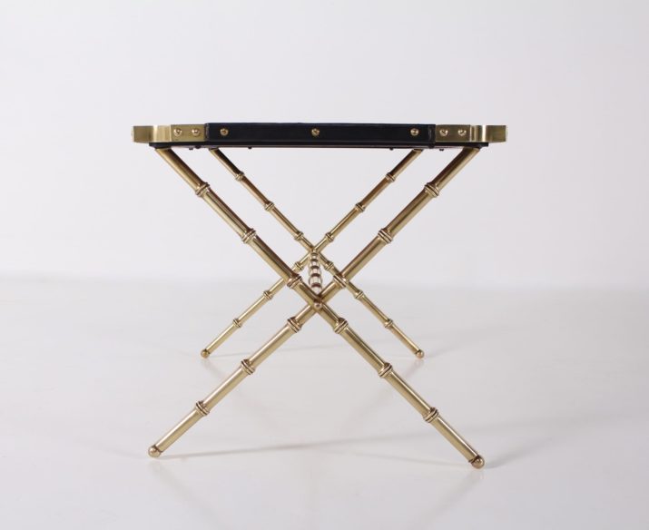 Jacques Adnet, coffee table bamboo style.