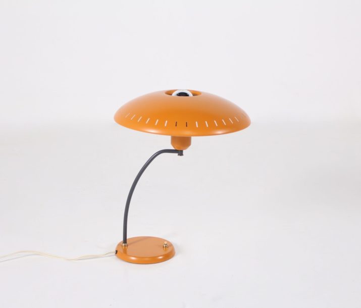 Louis Kalff orange desk lamp for Philips