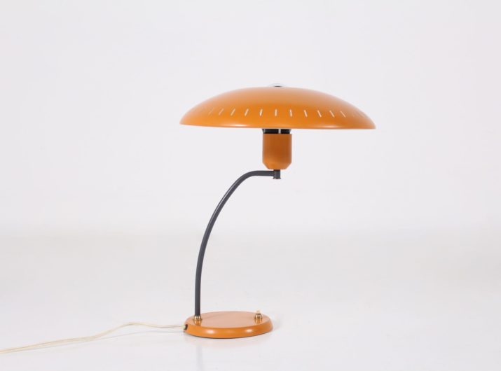 Louis Kalff oranje bureaulamp voor Philips