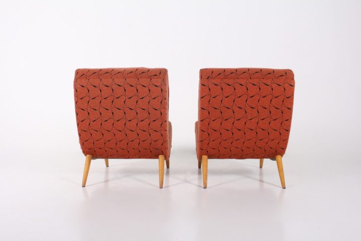 Pair of armchairs and an ottoman Norman Bel Geddes
