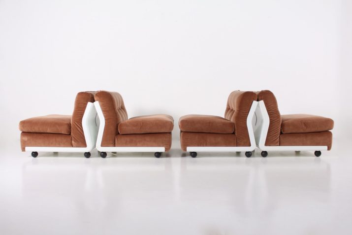 4 Amanta fauteuils, Mario Bellini