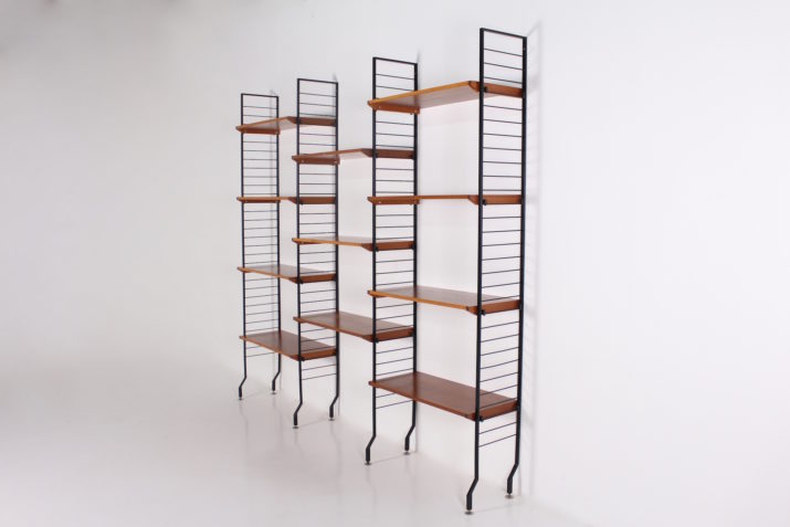 Modernistische modulaire wand boekenkast.