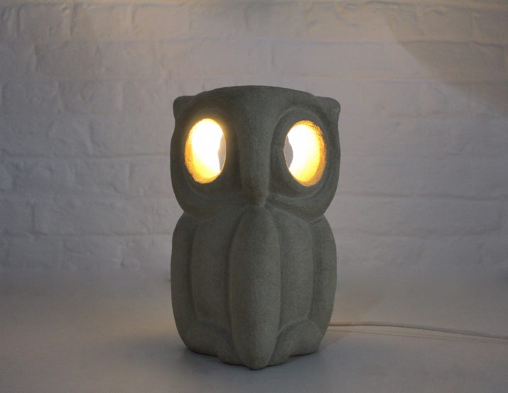 Owl lamp in stone Albert Tormos