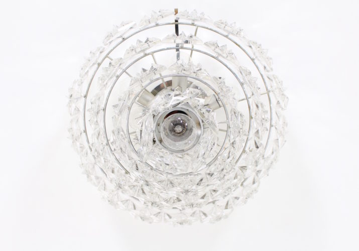 OTT 3000" Brutalist crystal ceiling light