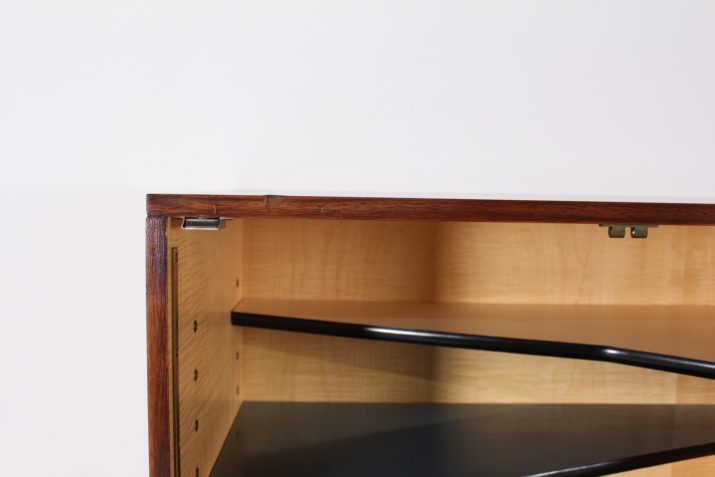 Modernist rosewood sideboard bar