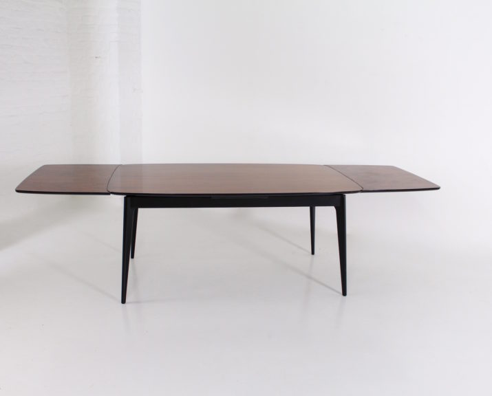 Table with extensions in rosewood, Alfred Hendrickx.