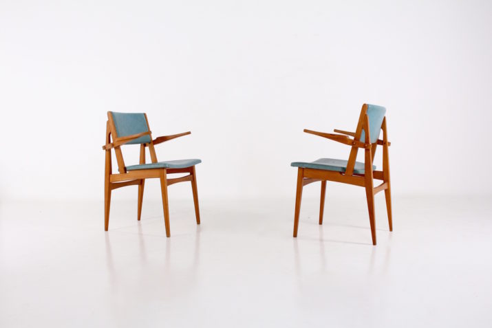 Pair of visitor's armchairs 1950s
