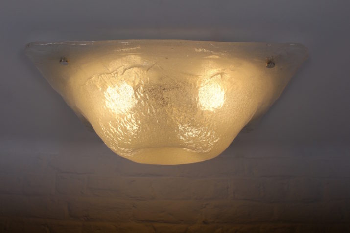 Müller & Zimmer plafondlamp van geblazen glas