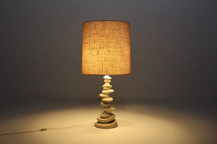 Table lamp 'pebbles' in porcelain.