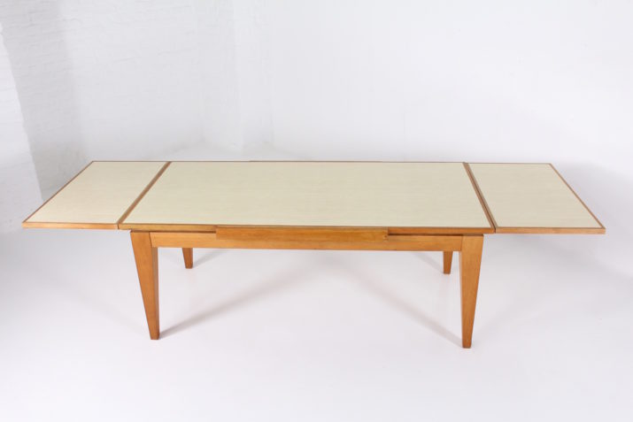 Reversible modernist extension table att. Colette Gueden