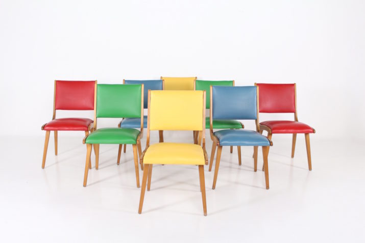8 chairs style Jens Risom