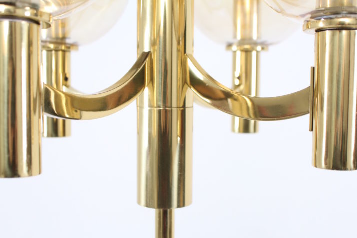 Brass floor lamp Kaiser 5 lights