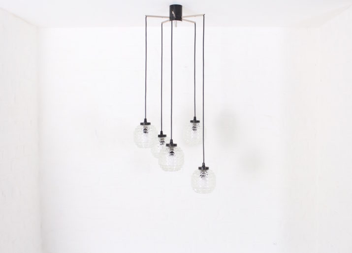 5-light cascade chandelier
