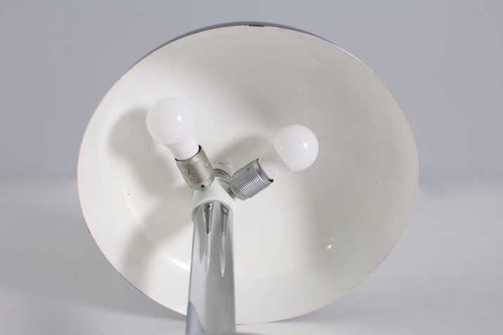 Lampe Bureau Chrome Métal NoirIMG 5012