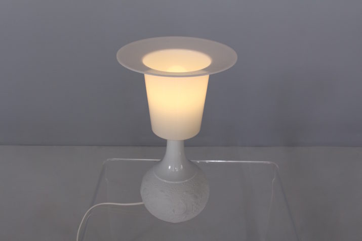 Paire Lampes Blanches Porcelaine PlastiqueIMG 7181