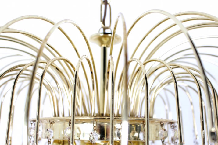 Murano style drop chandelier