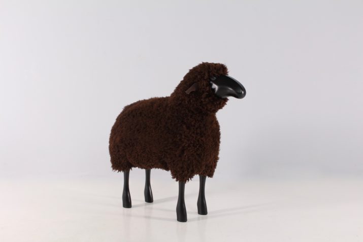 Grand mouton noir brun XL HAnns Peter Krafft IMG 9183