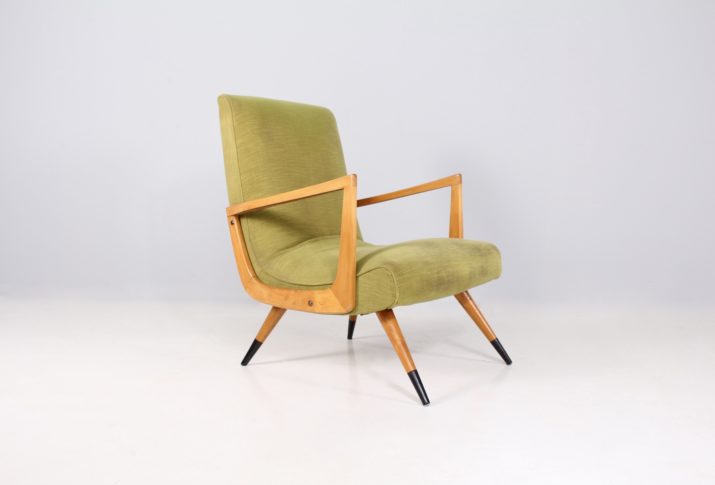 IMG 8090green velvet Italian armchair