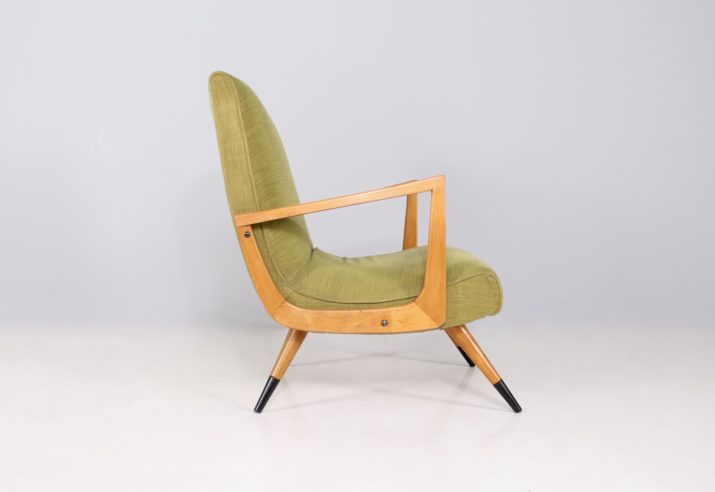 IMG 8093green velvet Italian armchair
