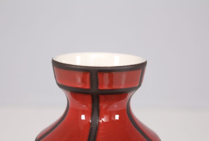 IMG 8252vase ceramique rouge style capron