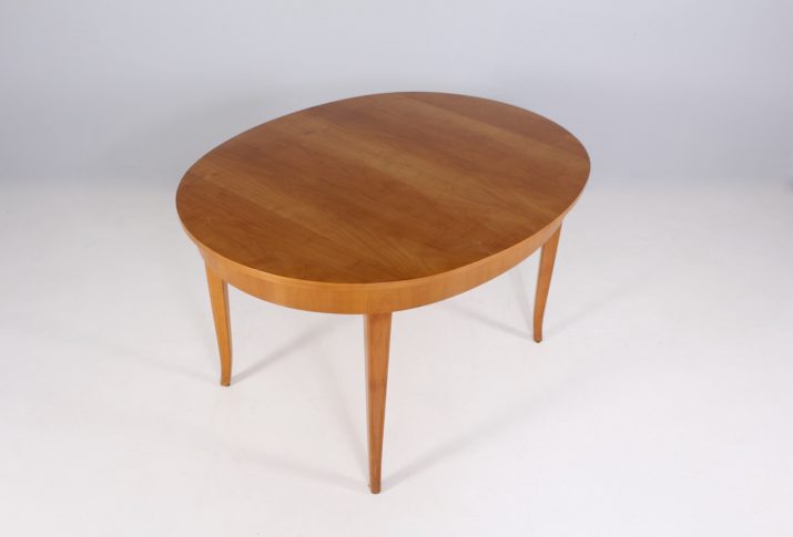 Oval table with extensions in the Josef Frank style