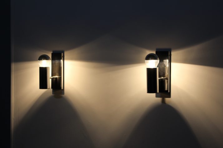 Paar minimalistische wandlampen
