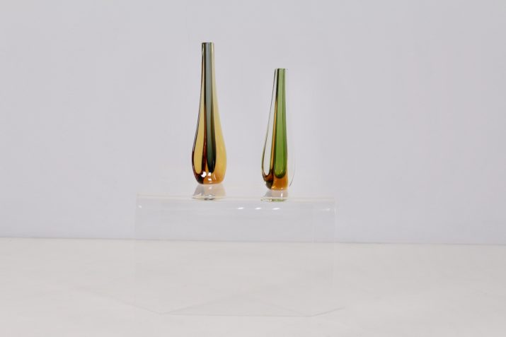 Flavio Poli & Seguso, pair of vases