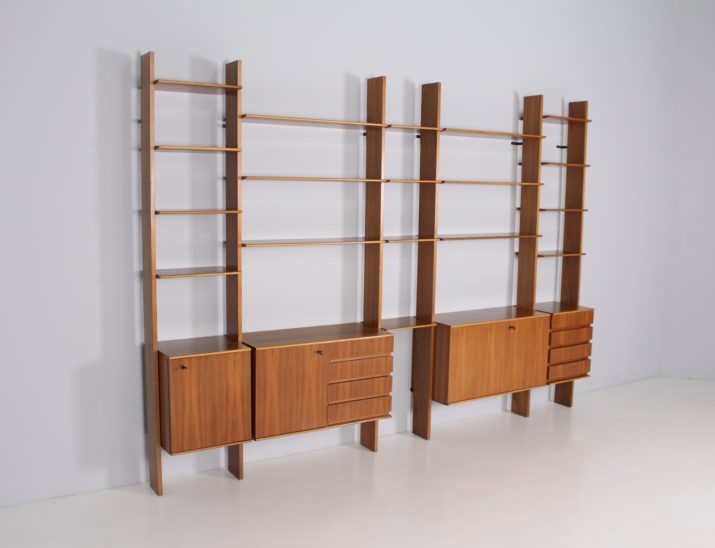 Modular wall unit shelf