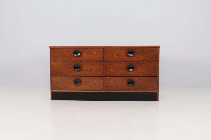 70's rosewood chest of drawers