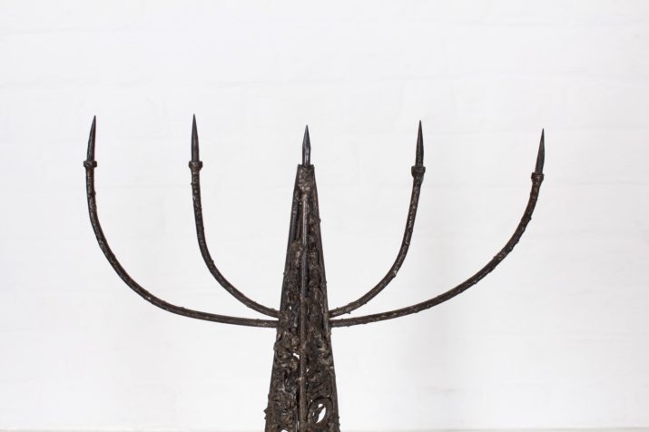Wrought Iron Candle Holder 5 BranchesIMG 0586
