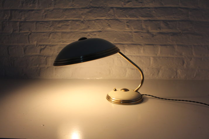 Messing tafellamp 1950