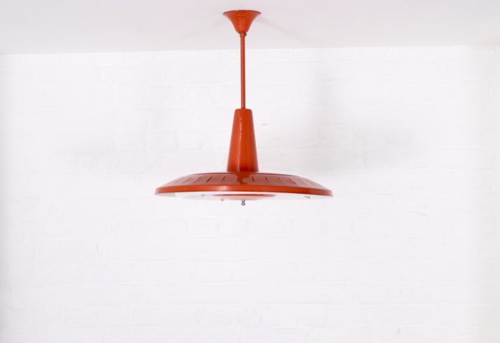 U.F.O." orange hanging lamp
