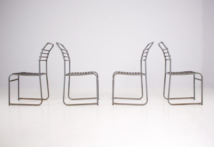 4 bungee stoelen in de stijl van Bruno Pollak