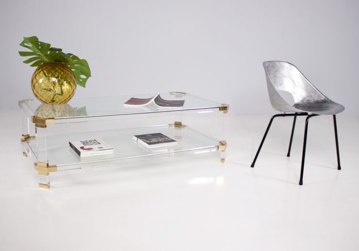 Table Basse Acrylique Plexi Lucite LaitonIMG