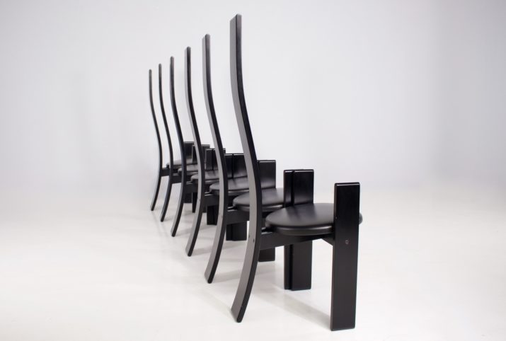 Vico Magistretti, 6 Golem Chairs