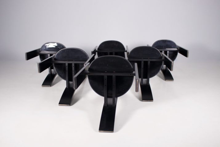 Vico Magistretti, 6 Golem Chairs