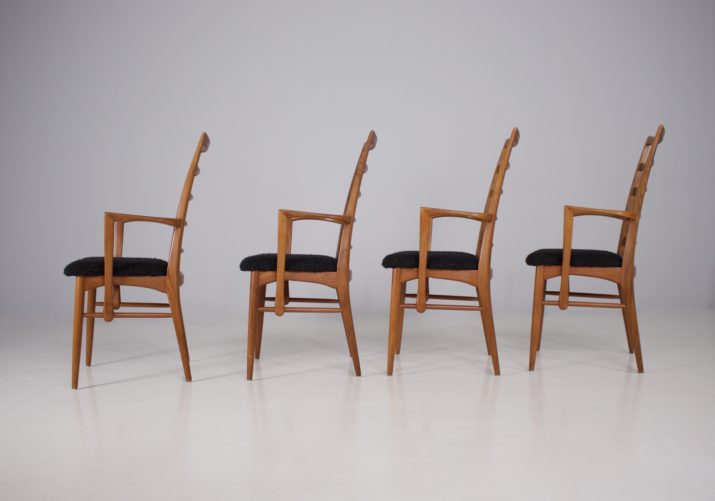 4 fauteuils "Lis" Niels Koefoeds