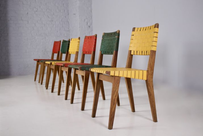 Jens Risom & Knoll: 6 stoelen "666 wsp