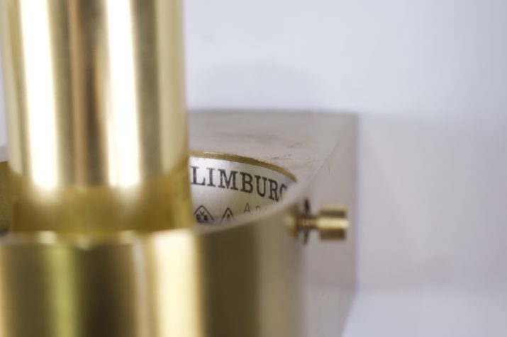 Limburg Vanity Wall Lights Brushed Brass AmberIMG