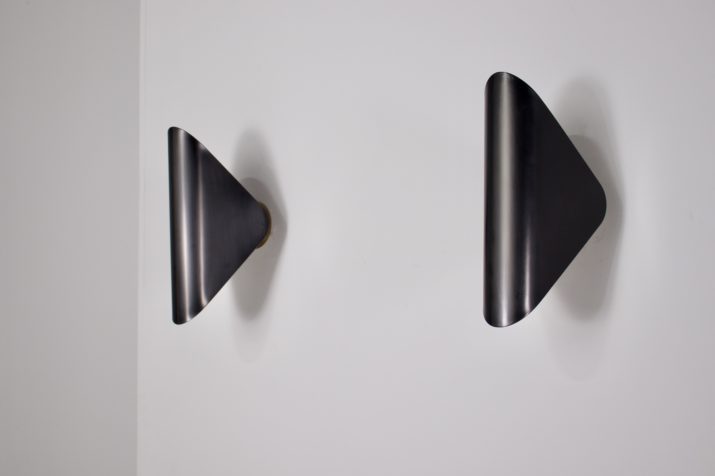 Pair of modernist directional sconces