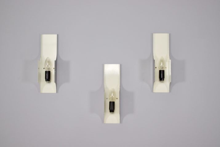 Alu & Lucite wall lamps, 1970