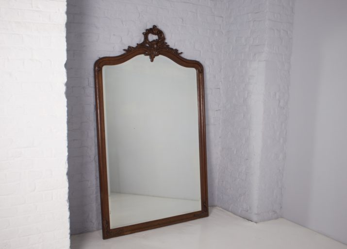 Miroir Trumeau Chêne Rocaille Louis XVIMG