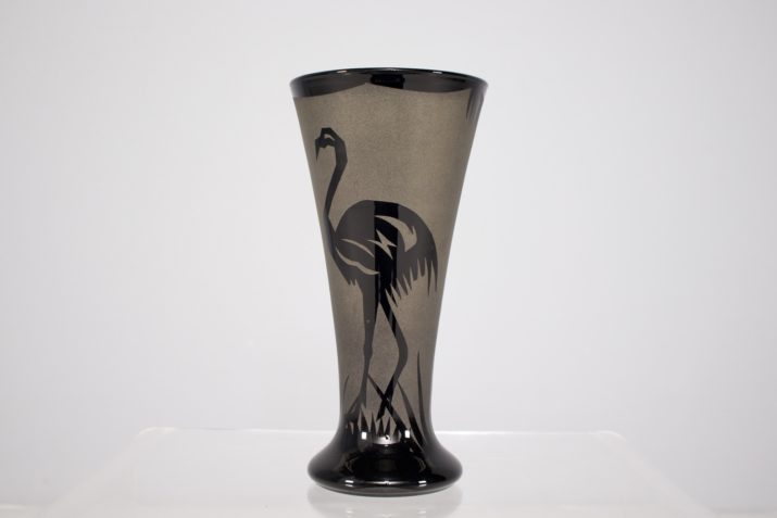 Ostrich vase, Boom, Paul Heller (Att).