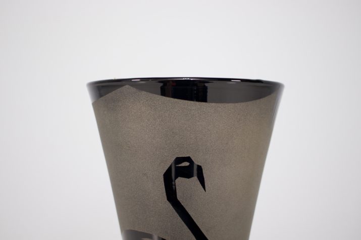 Ostrich vase, Boom, Paul Heller (Att).
