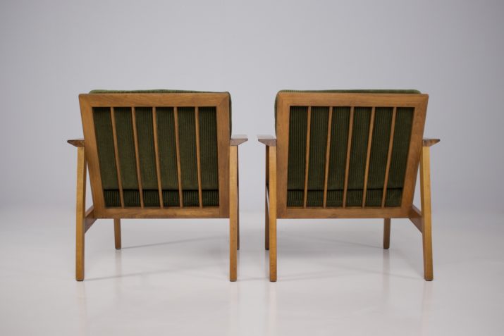 Paar fauteuils met armleuningen 1950.