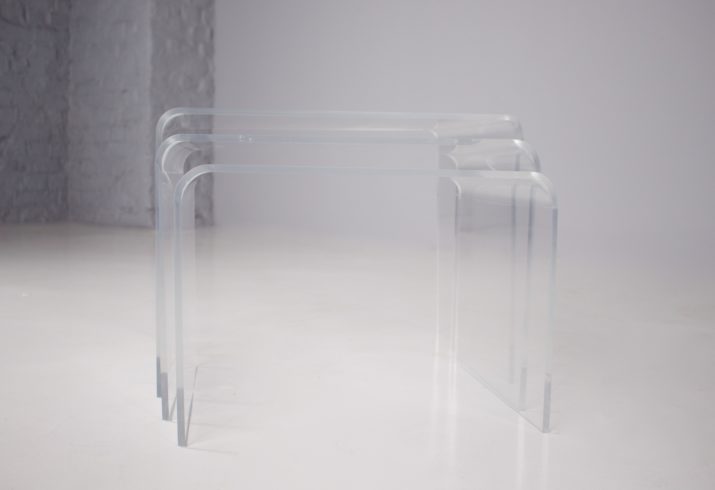 Lucite Plexiglass Acrylic Coffee TablesIMG