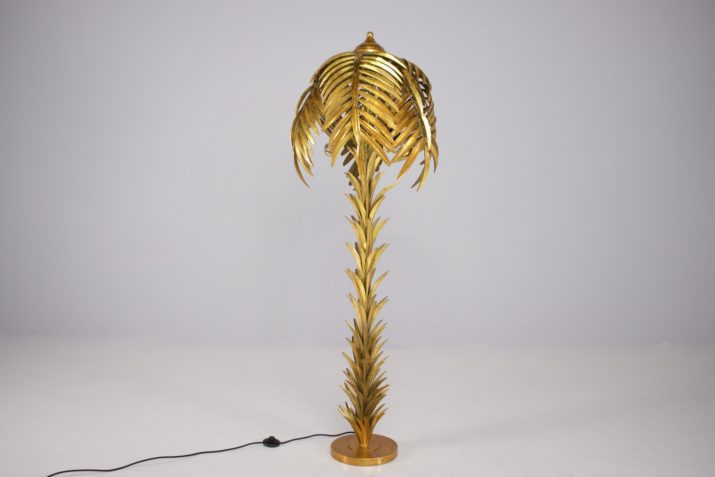 Gouden palmboom vloerlamp