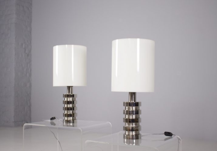 Pair of Space-Age lamps.